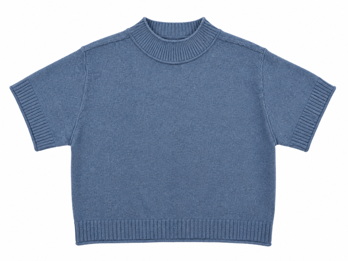Mark Ocean Short Sleeve Sweater