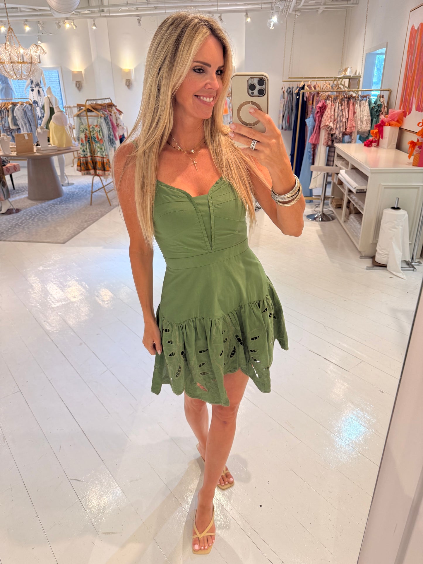 Ciebon Catal Cutwork Mini Dress