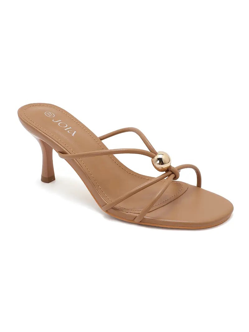 Liana Thin Heeled Braided Strap Mule