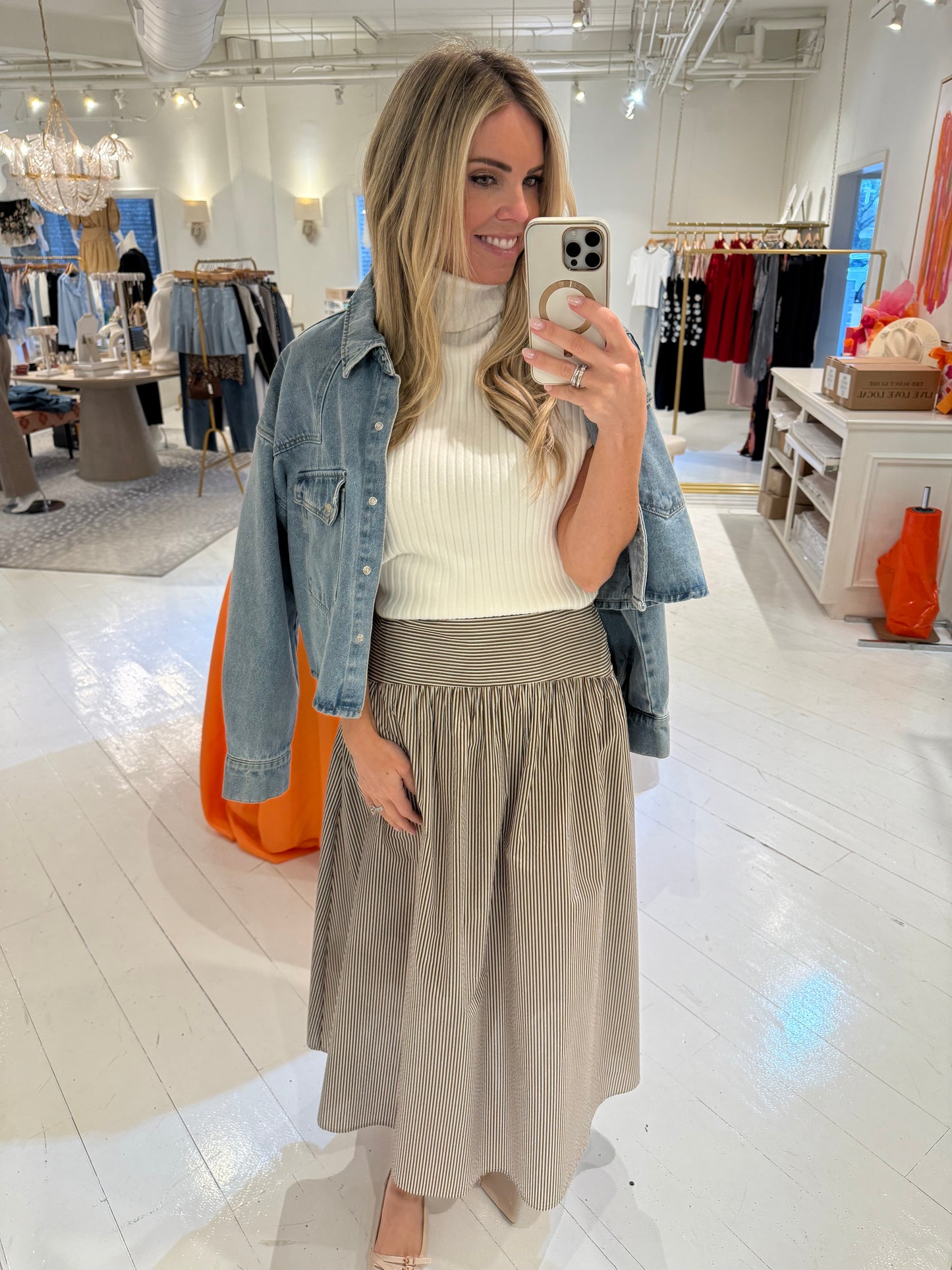 Sundays Striped Celeste Skirt