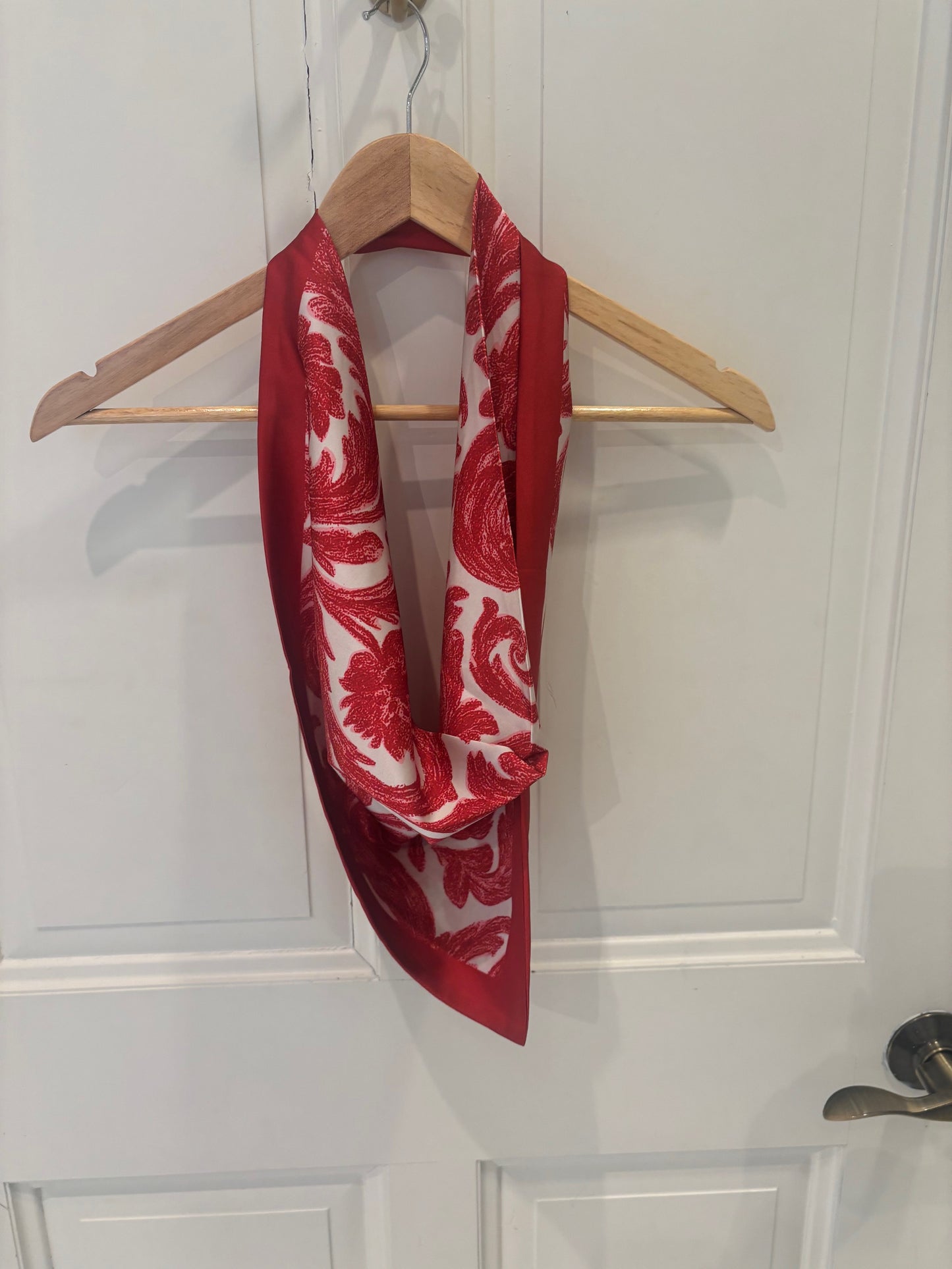 Anna Cate Red Paisley Scarf