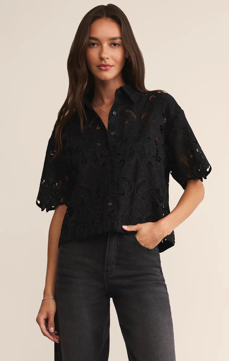 Z Supply Midnight Lace Top