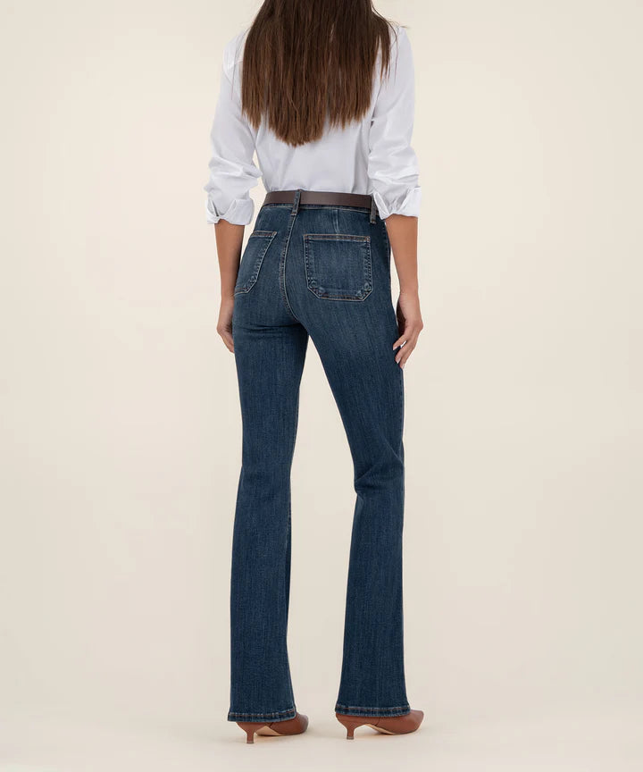 Ana High Rise Flare With Patch Pockets Regular Hem