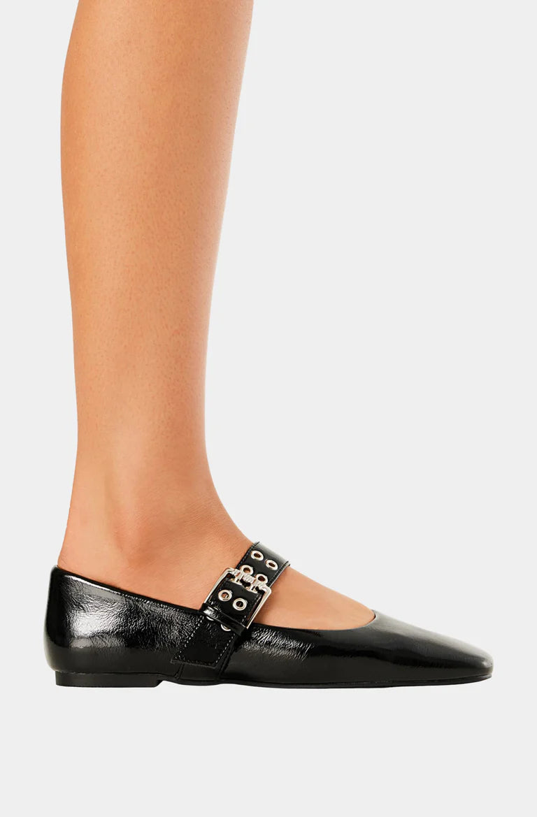 Billini Faris Crinkle Patent Flat