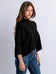 Kersima Aja Mock-neck Top in Black