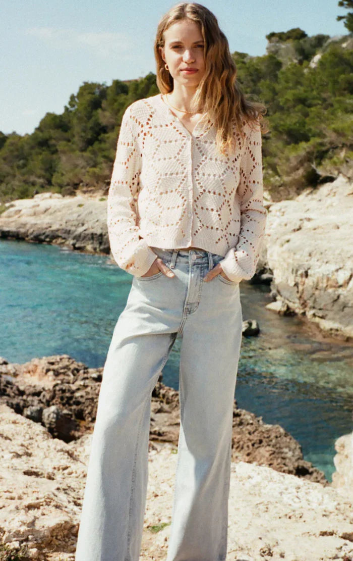 Z Supply Cora Crochet Button Cardigan