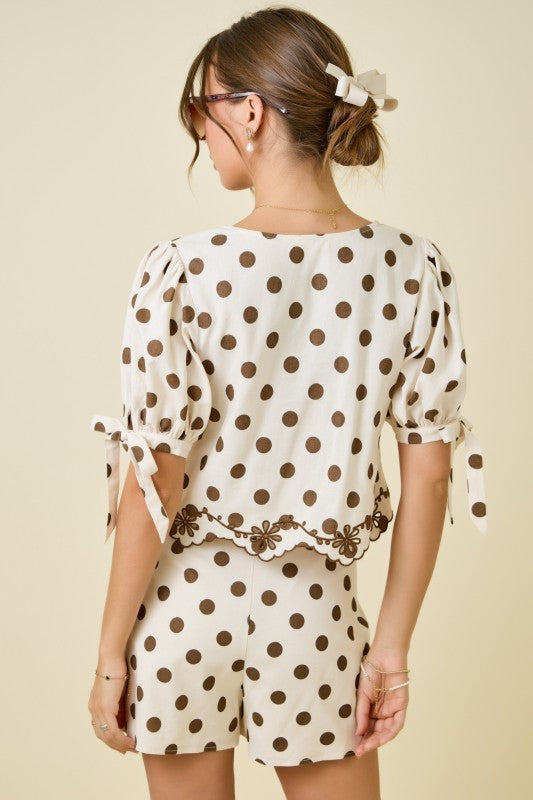 Shawn Polka Dot Set