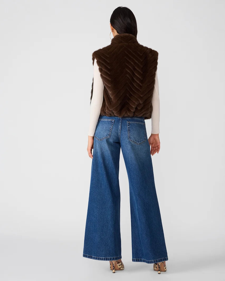 Steve Madden Luxie Vest in Espresso