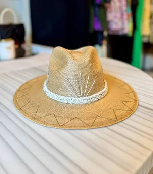 Tipsy Threads Natural Palm Cabo Agave Hat