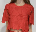 Never A Wallflower Renea Red Floral Top