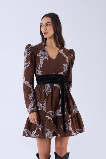 Beyond by Vera Heidi Dress in Woodlands Brown