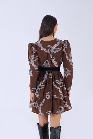 Beyond by Vera Heidi Dress in Woodlands Brown