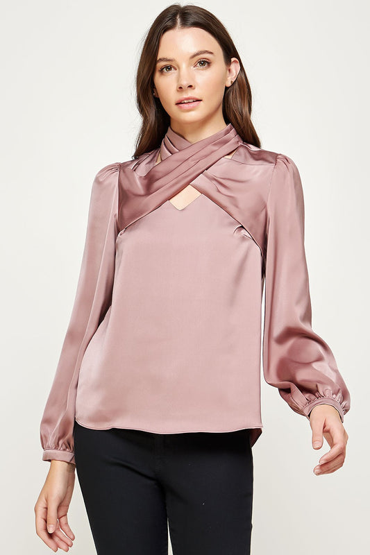 Parlor LS Wrap Top