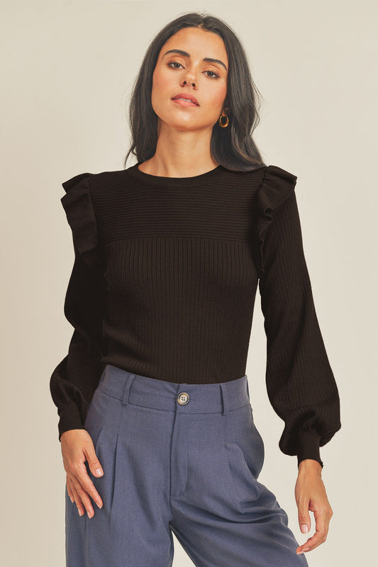 Sam Ruffle Crew sweater