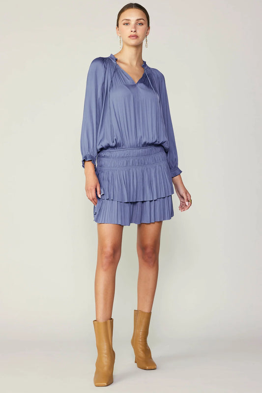 Junie Pleated Mini Dress