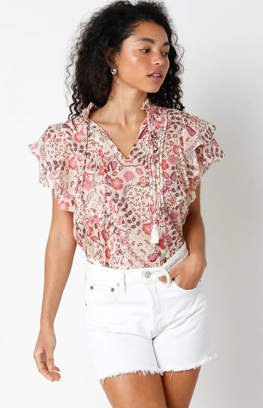 The Camille Short Sleeve Blouse