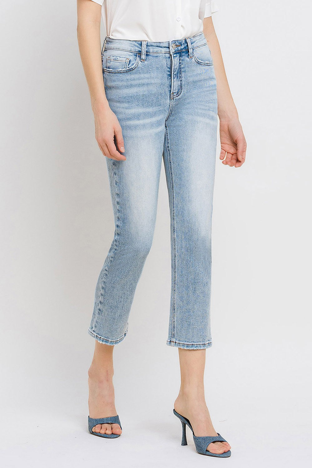 Loveret High Rise Crop Straight