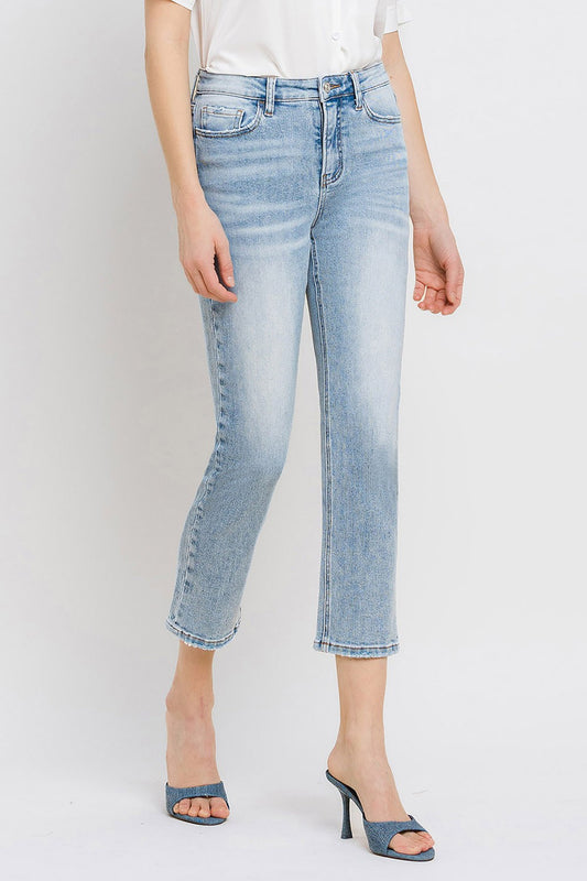 Loveret High Rise Crop Straight