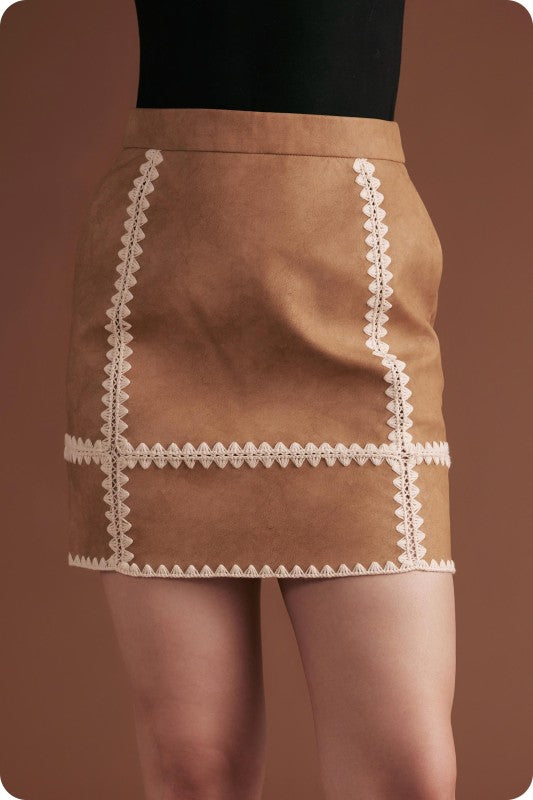 Cheri Faux Leather Mini Skirt