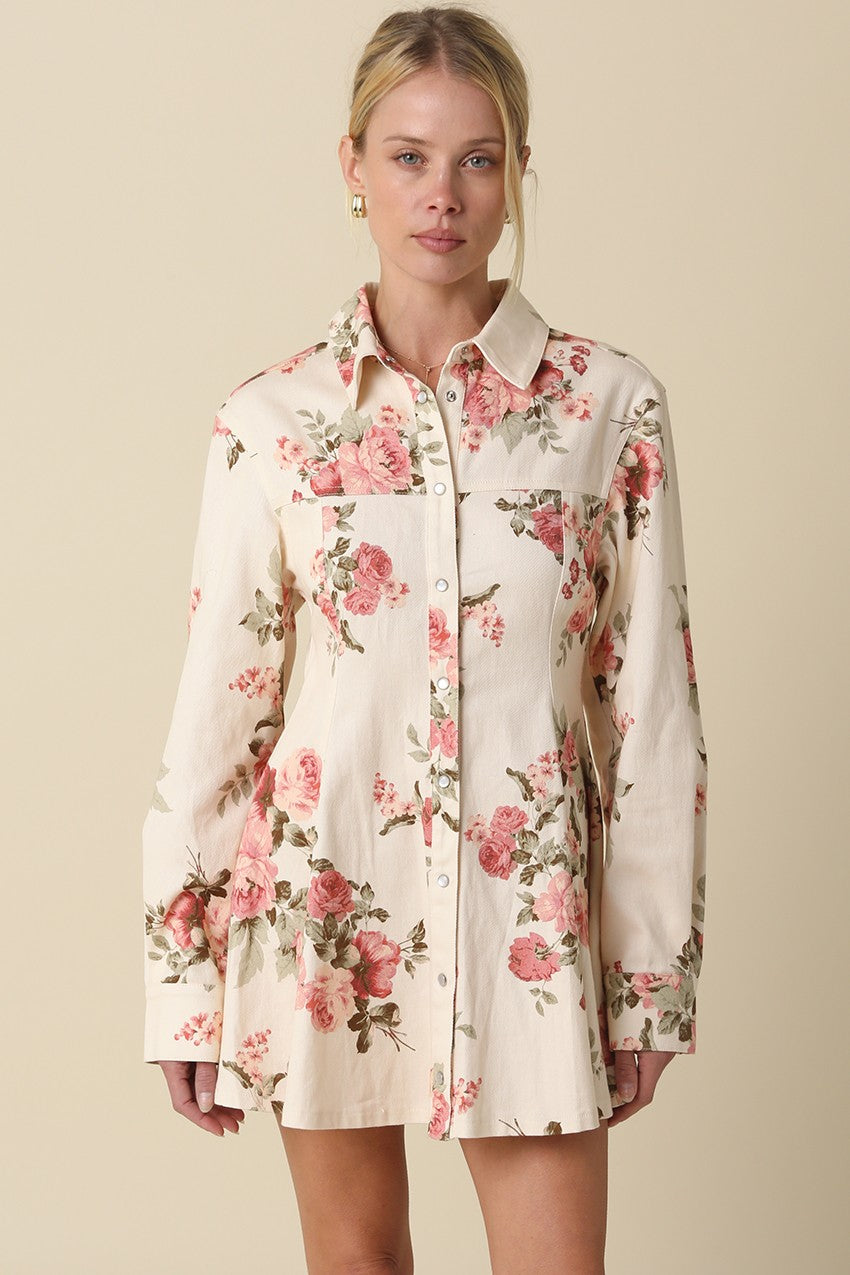 Carlee Floral Button Dress
