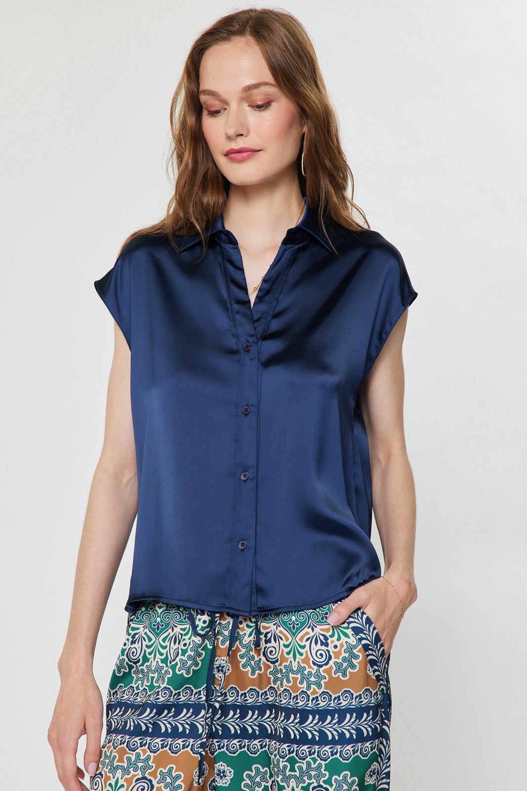 Angie Satin Blouse