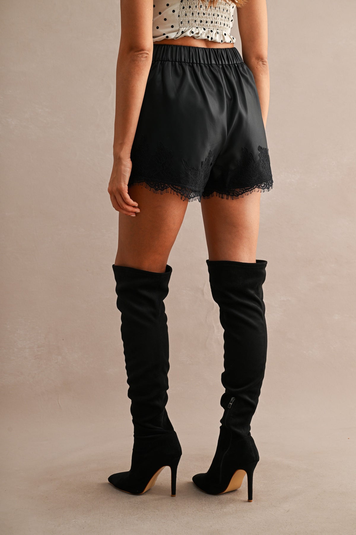 Penelope Faux Leather Shorts