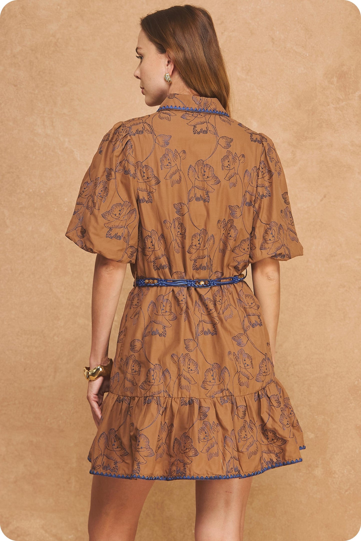 Sutton Puff Sleeve Mini Dress