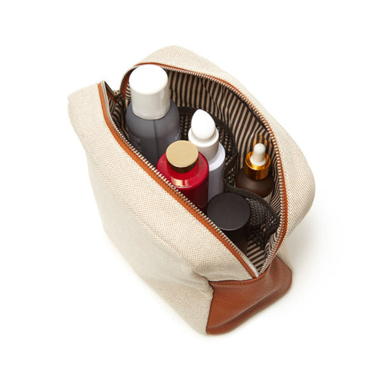 Brouk & Co. Capri Cosmetic Bag in Black & Brown