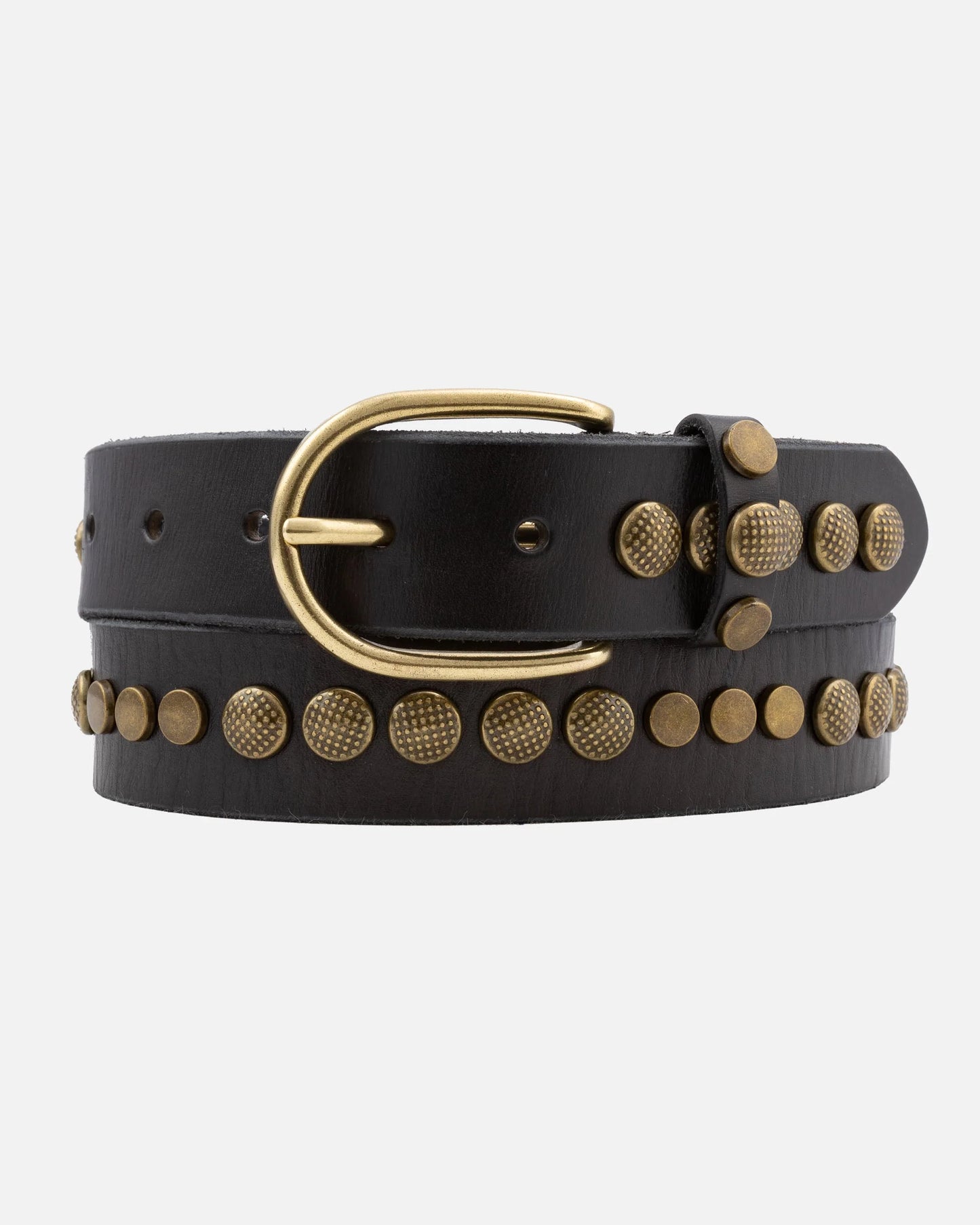 Jaya Studded Western Black Belt