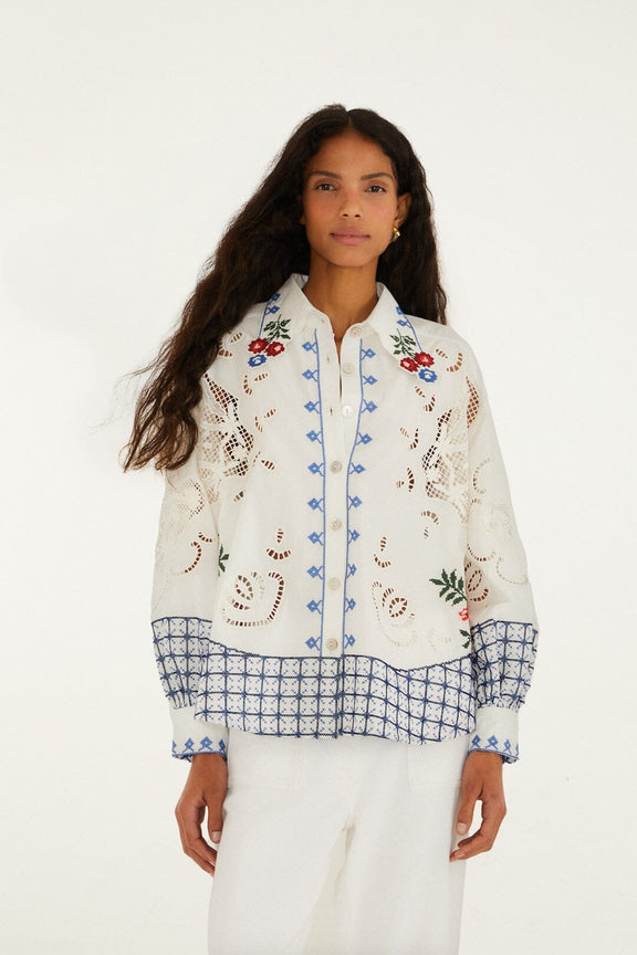 Farm Rio Flowers Richilieu Top