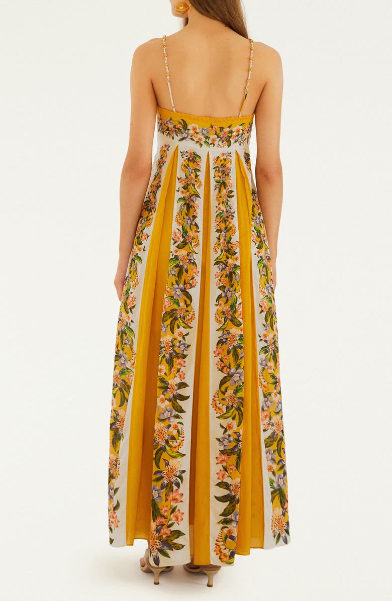 Farm Rio Hilo Stripes Sand Maxi Dress