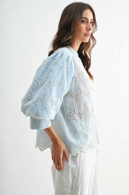 Dana Eyelet Blouse