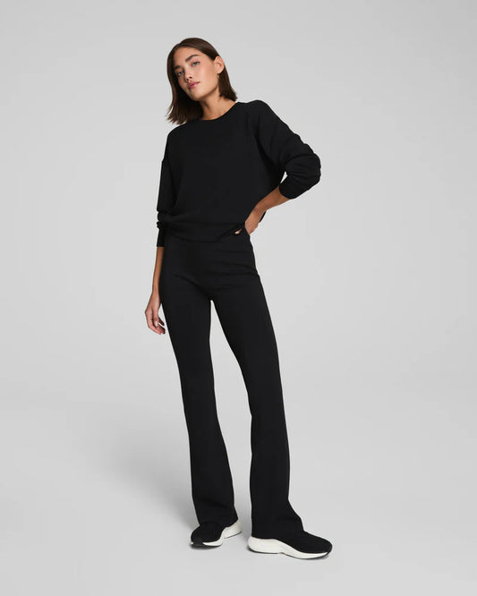SPANX Airessentials Wide Leg Pant and Crewneck in Very Black or Timeless Navy