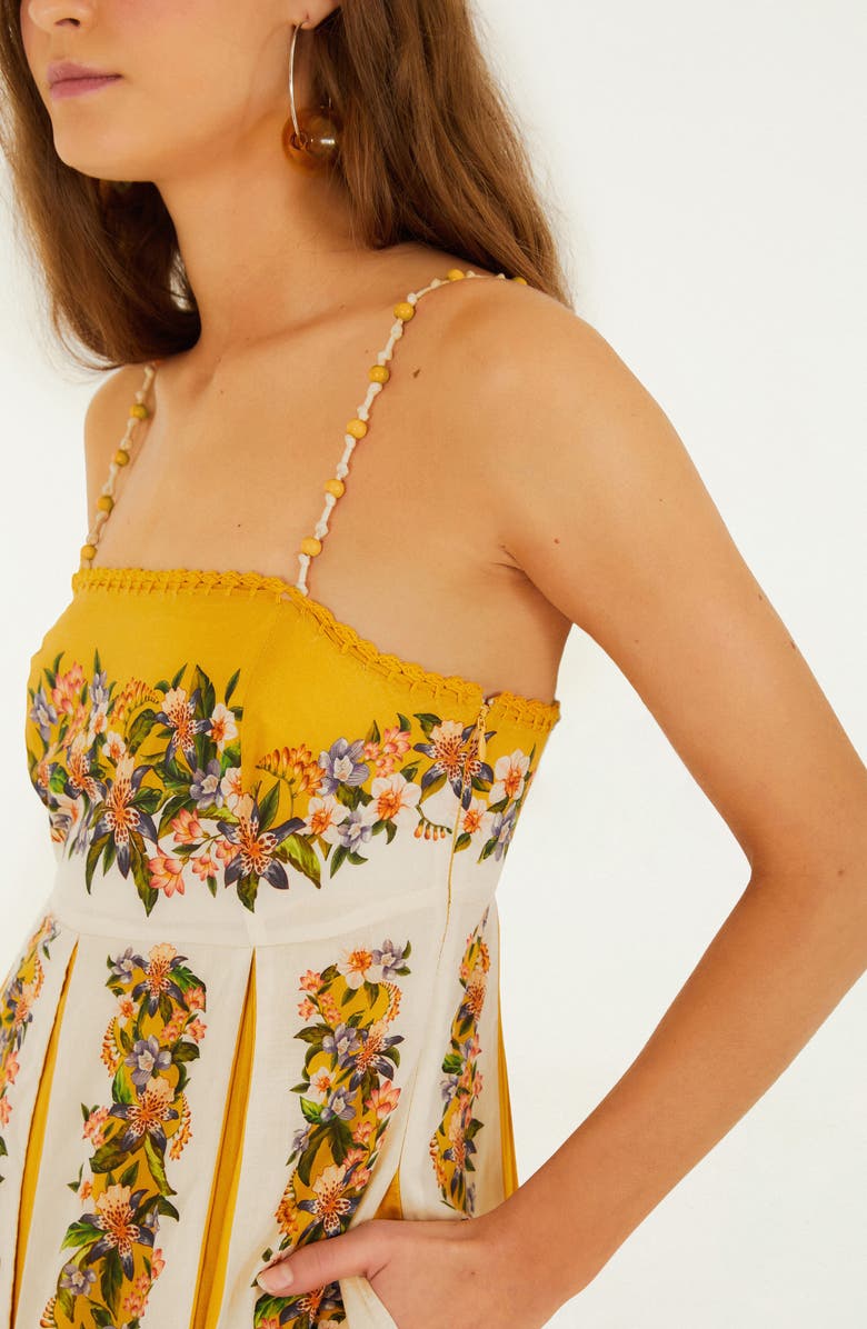 Farm Rio Hilo Stripes Sand Maxi Dress