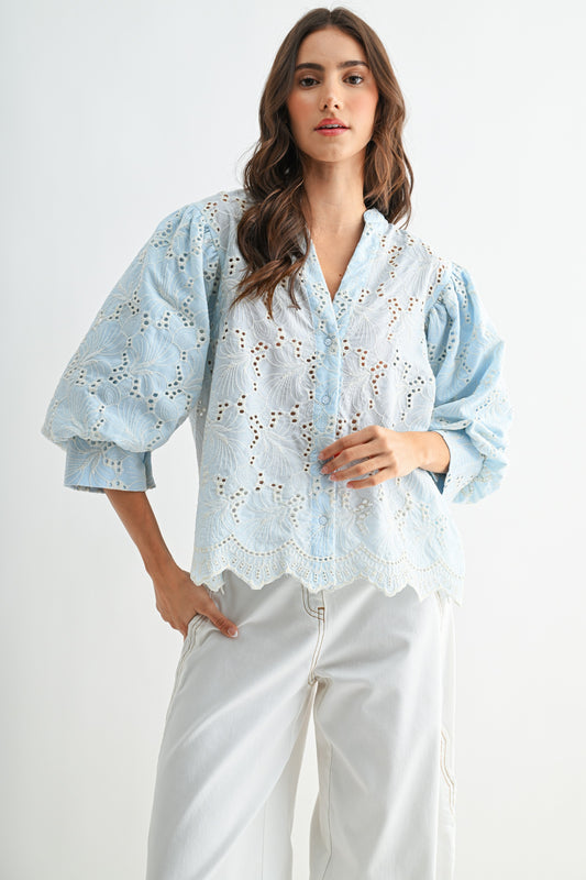 Dana Eyelet Blouse