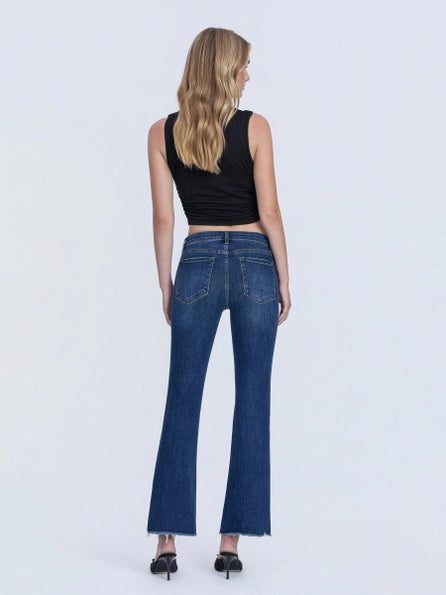 Mid Rise Kick Flare Jeans