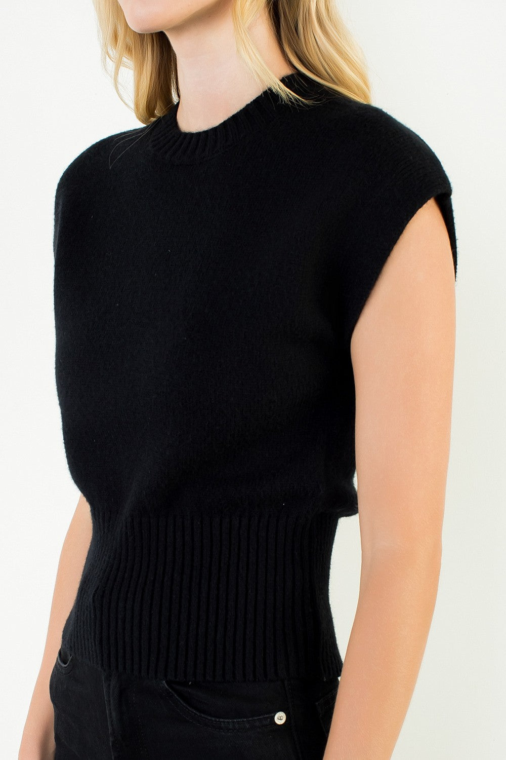 THML Greta Sleeveless Sweater Top