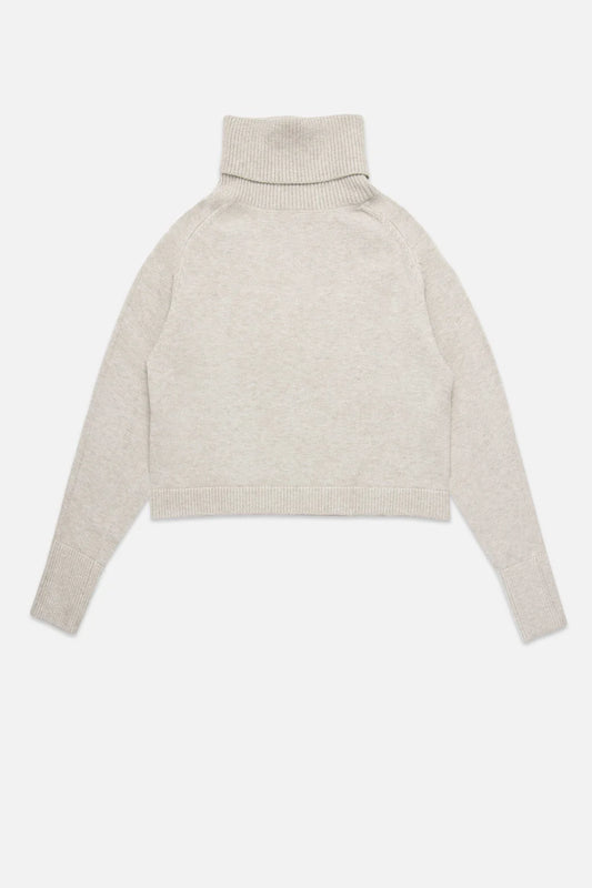 DELUC Pugliese Turtleneck Sweater in Light Grey or Pink