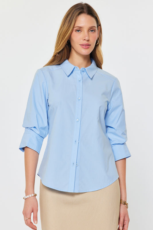 Noland Sleeve Button Down Blouse