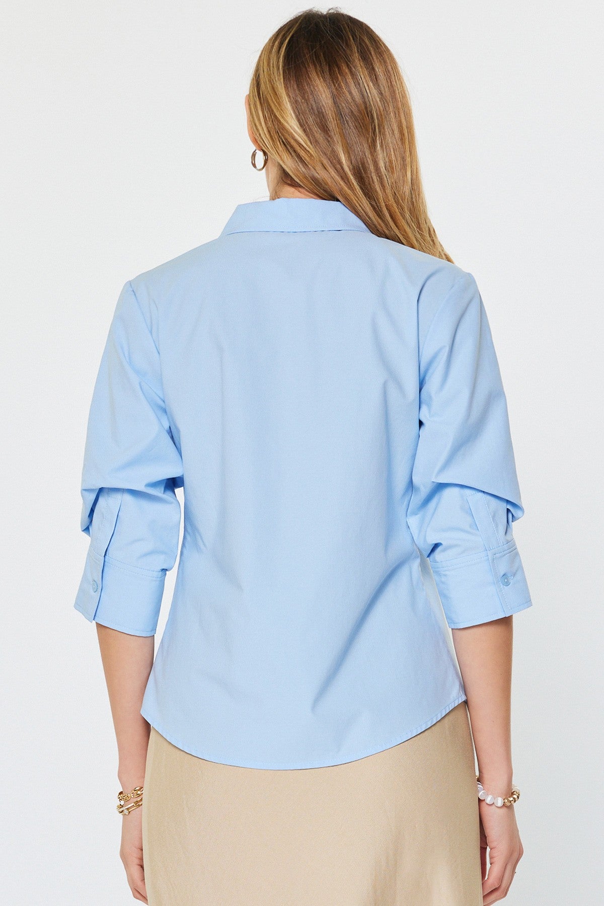 Noland Sleeve Button Down Blouse