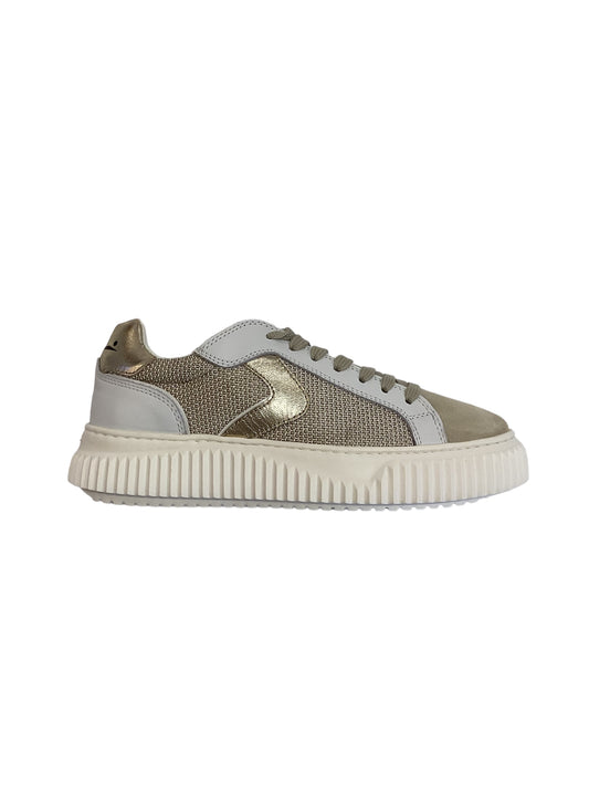 Voile blanche Suede Metal Sneakers