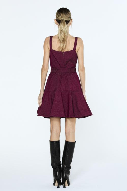 Ciebon Alivia topstitched Mini Dress