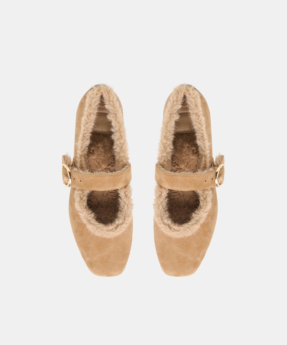 Dolce Vita Plush Ballet Flats Sand Suede