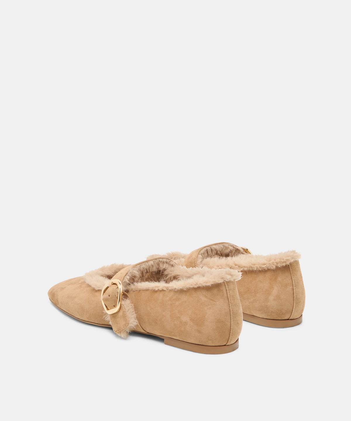 Dolce Vita Plush Ballet Flats Sand Suede