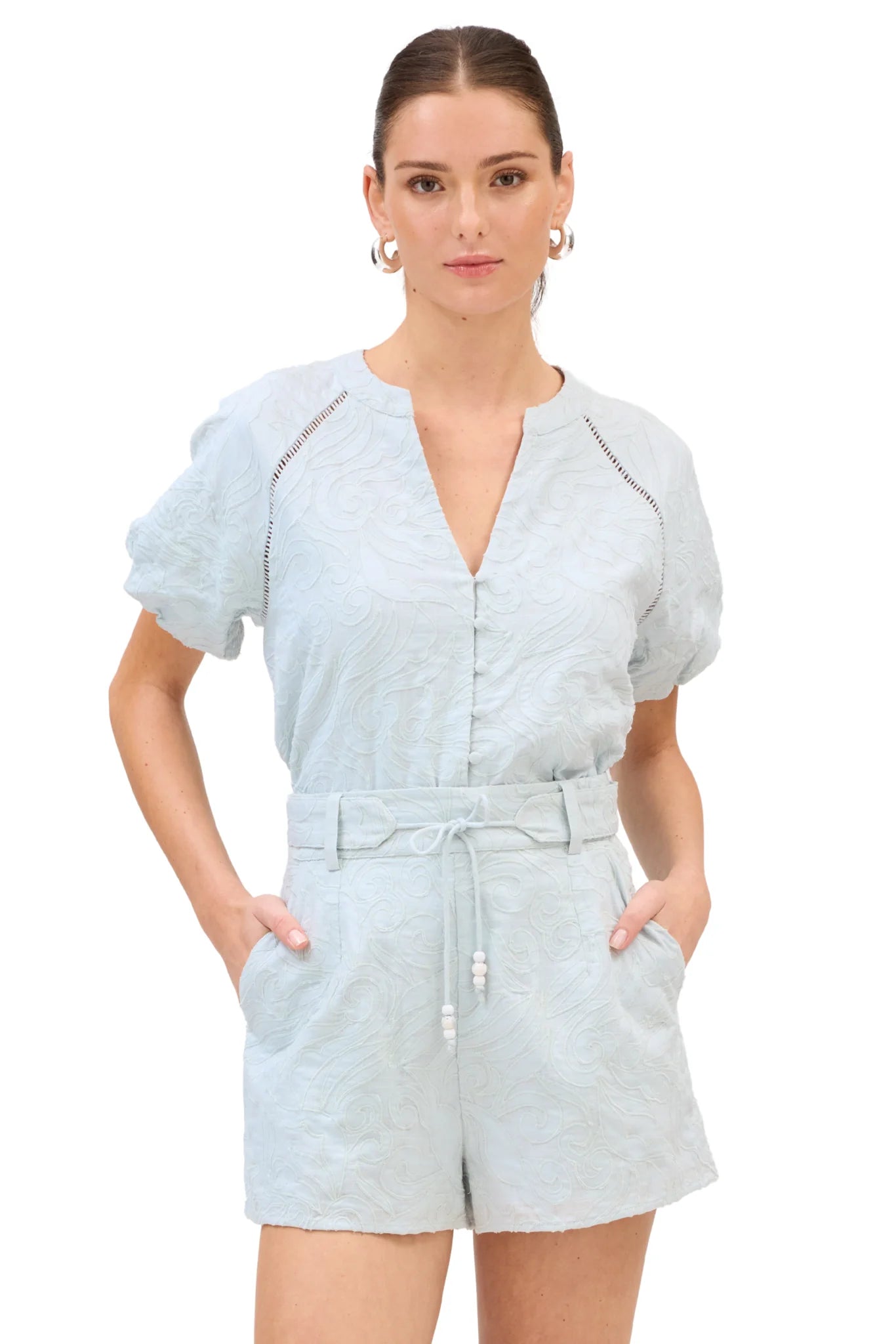 Allison Embroidered Ainsley Shorts
