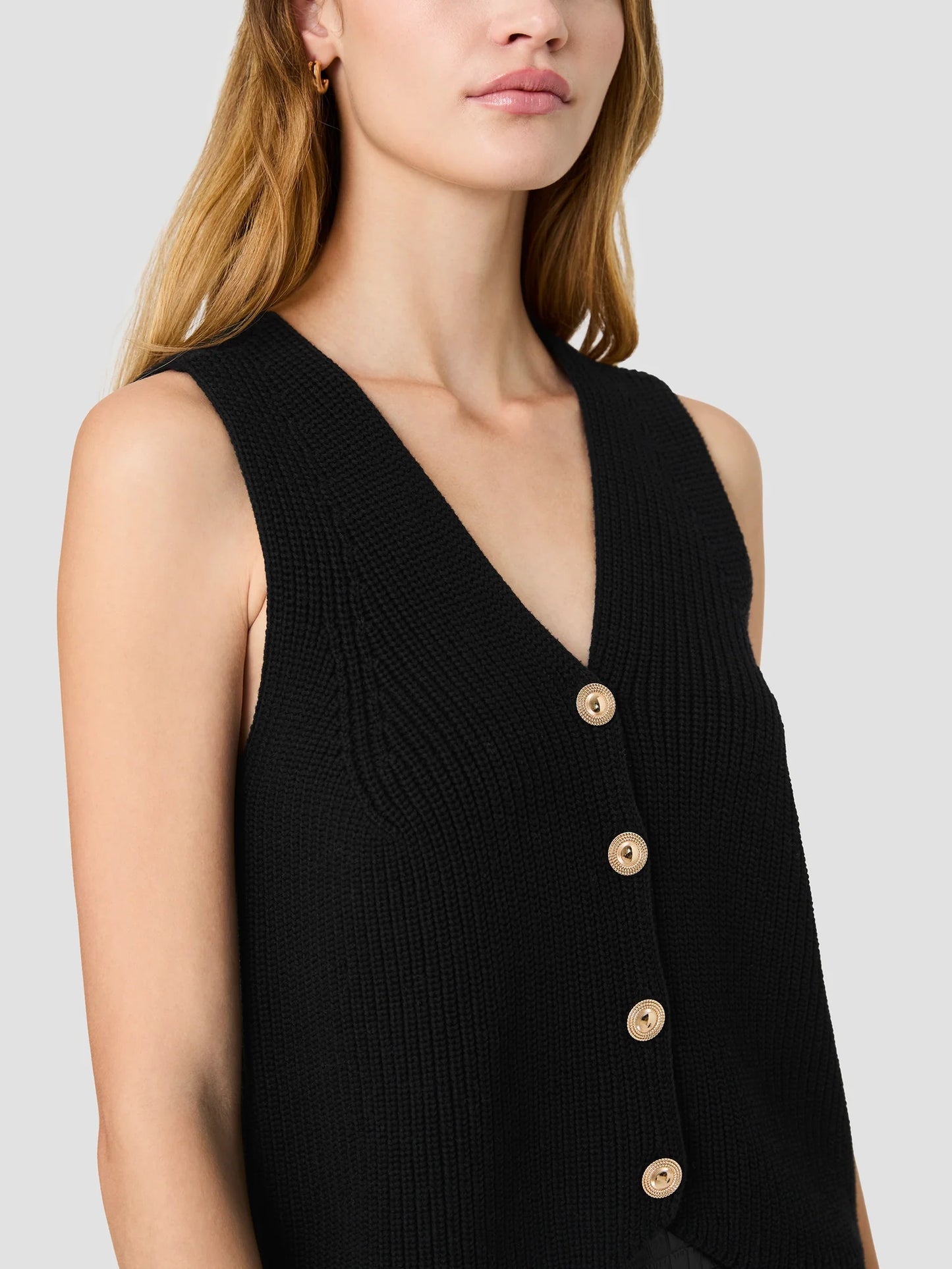 Mozart V Neck Rib Vest