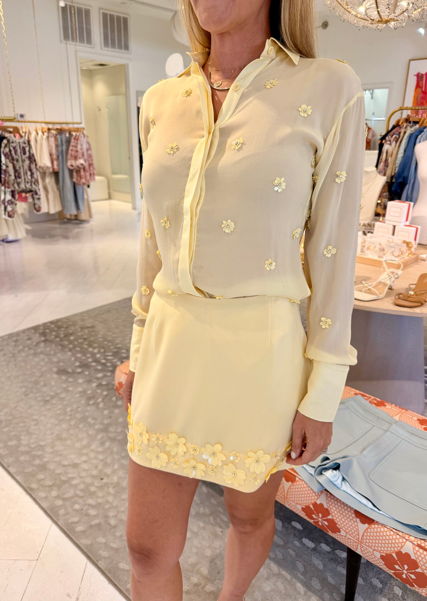 Karina Grimaldi Ayla Embroidered Skort