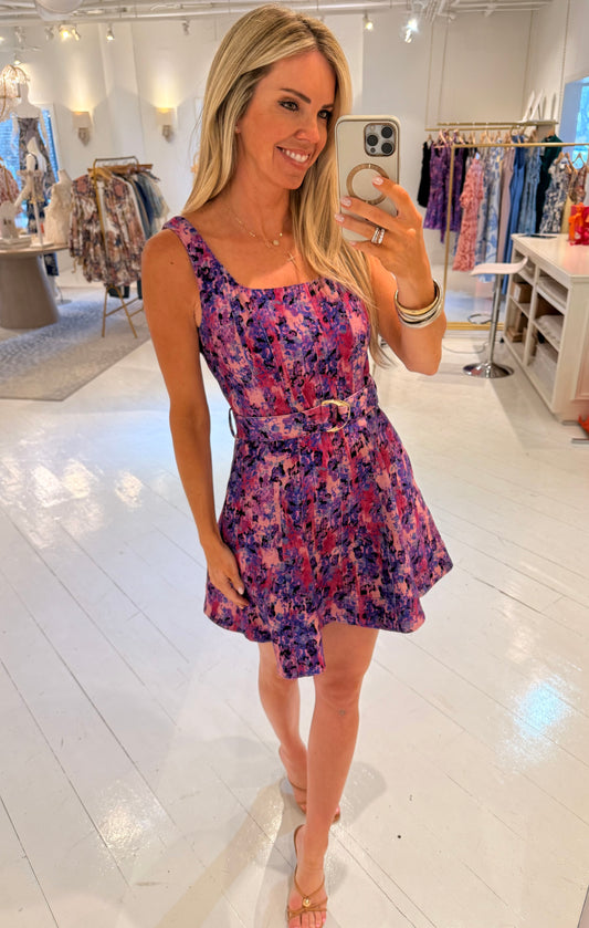 Karina Grimaldi Eden Denim Mini Dress