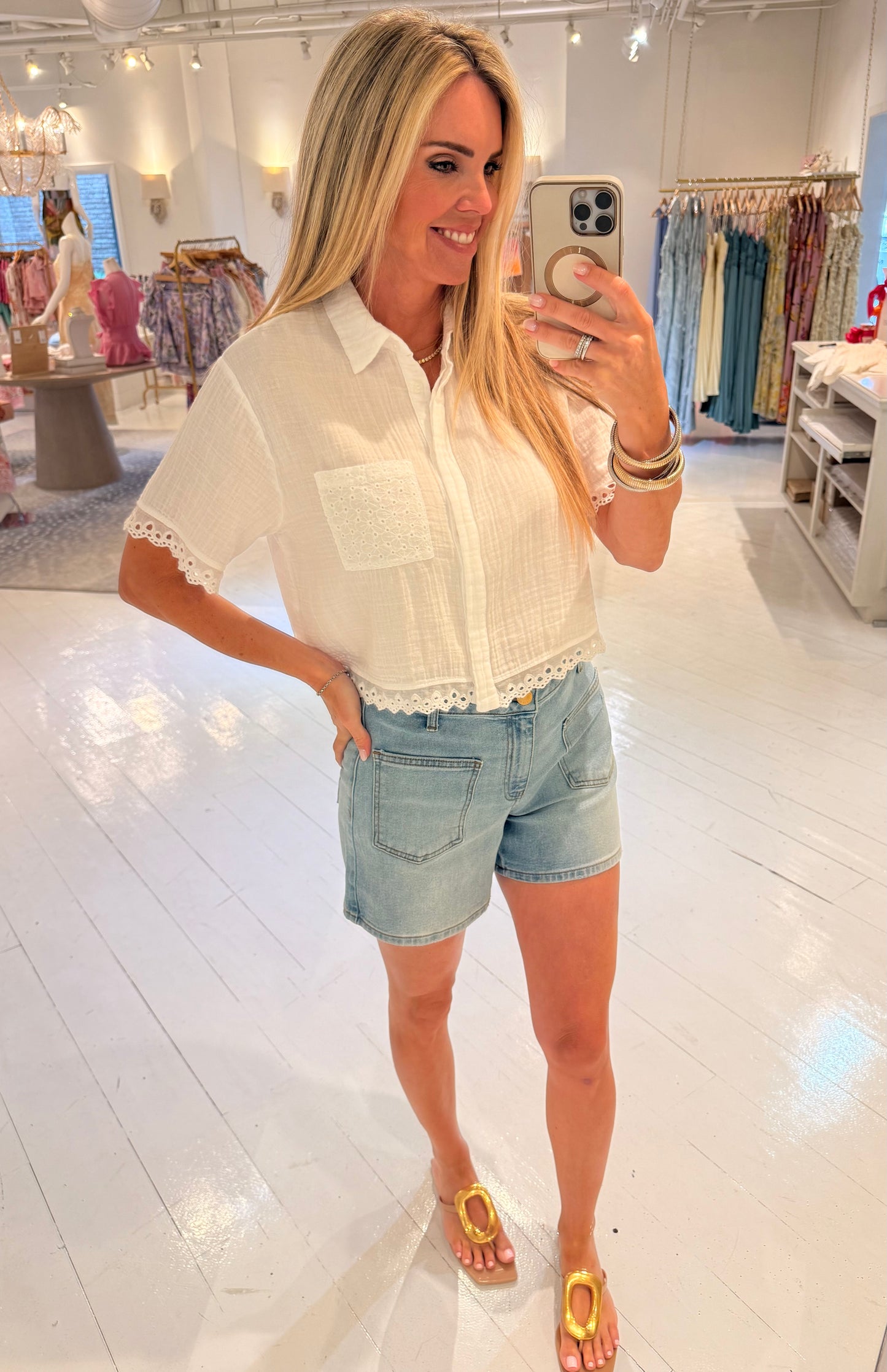 Stark X Sienna Gauze Top