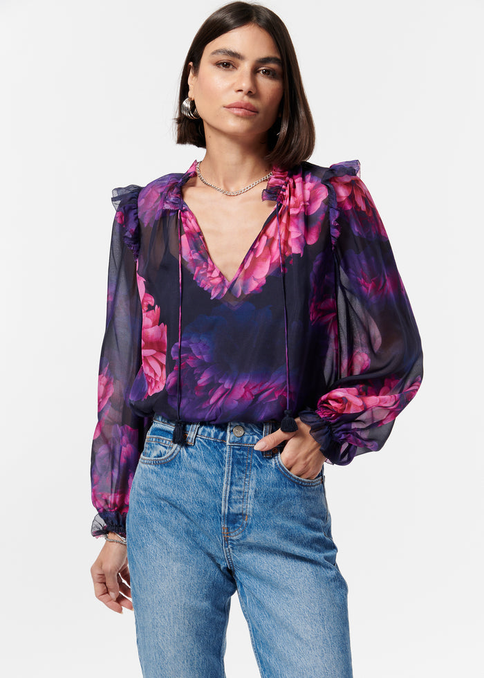 CAMI NYC Sandy Top in Electric Floral